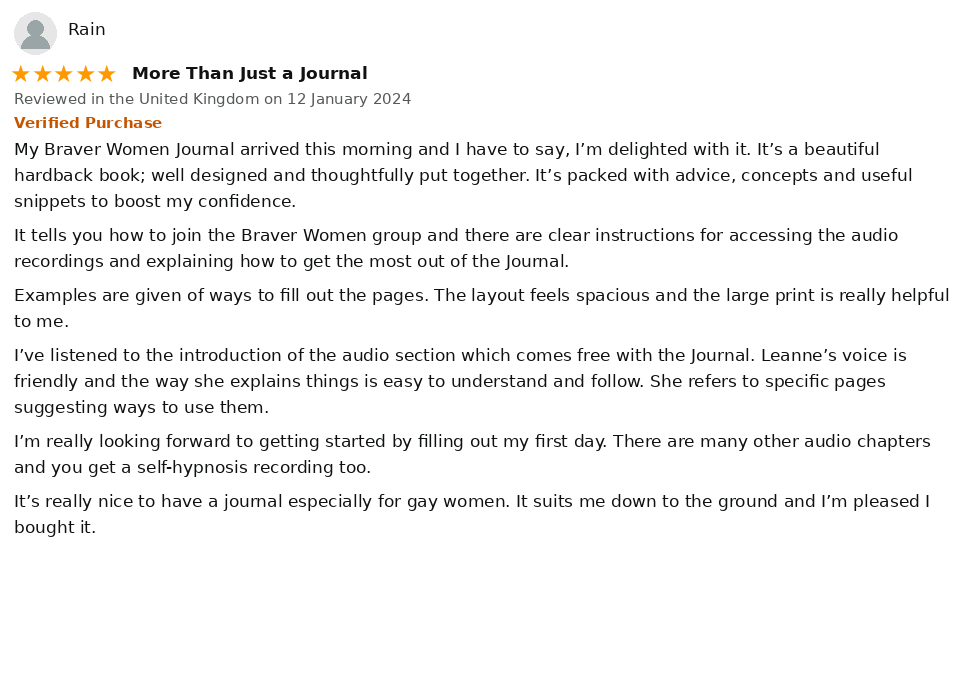 Customer review 1